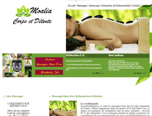Tablet Screenshot of massage-bien-etre-relaxation.com